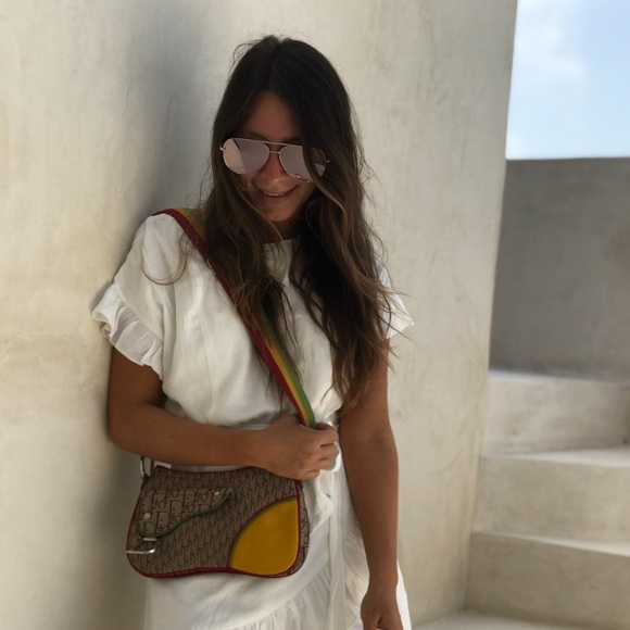 VINTAGE DIOR RASTA DOUBLE SADDLE BAG - Picture 10 of 10